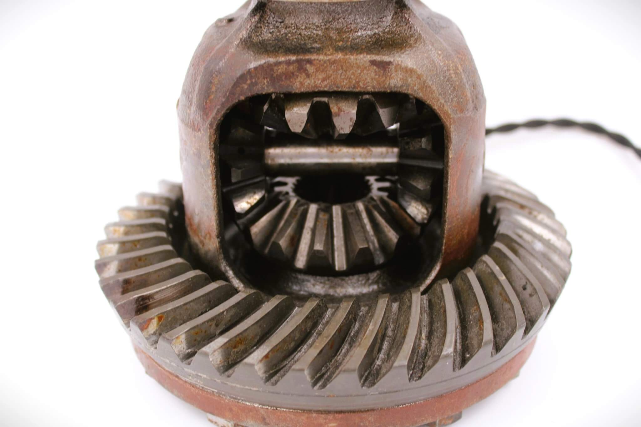 Car Differential Lamp - Rear Diff Automotive Decor, Steampunk Lamp, Unique Upcycled Lighting - Ben's Auto Decor