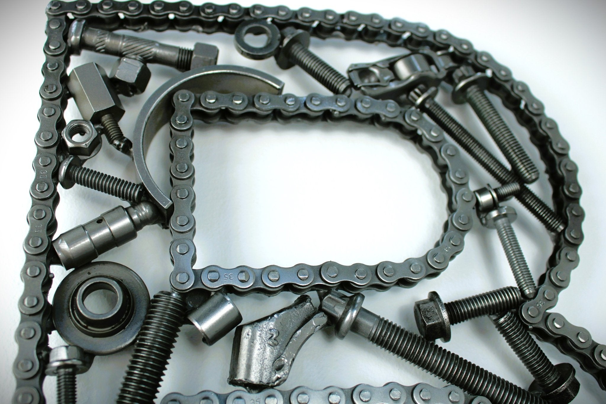 Car Part Letter B - Custom Handcrafted Letter Sign, Unique Automotive Decor, Car Enthusiast Gift - Ben's Auto Decor