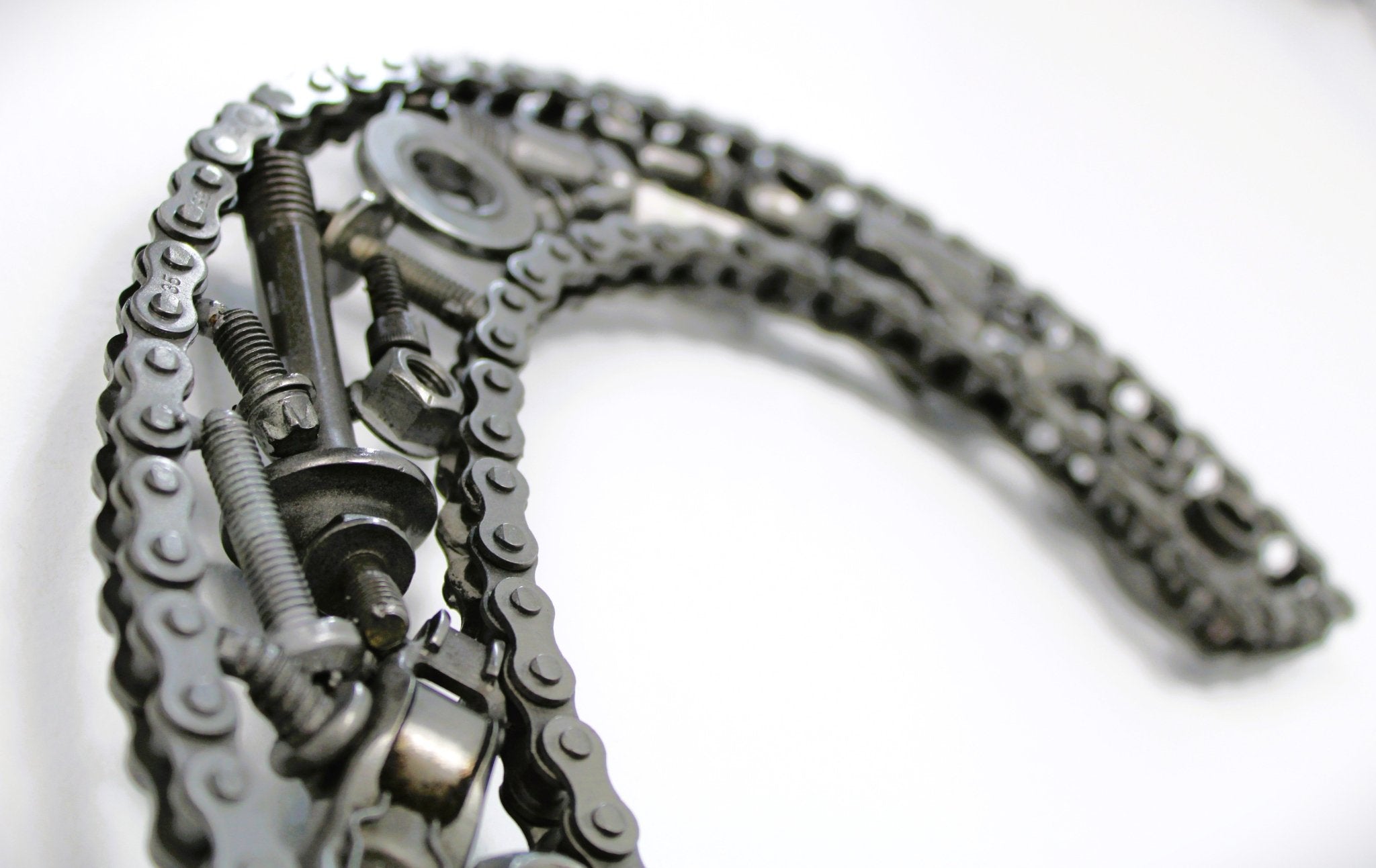 Car Part Letter C - Metal Automotive Wall Art, Unique Shelf Decor - Ben's Auto Decor