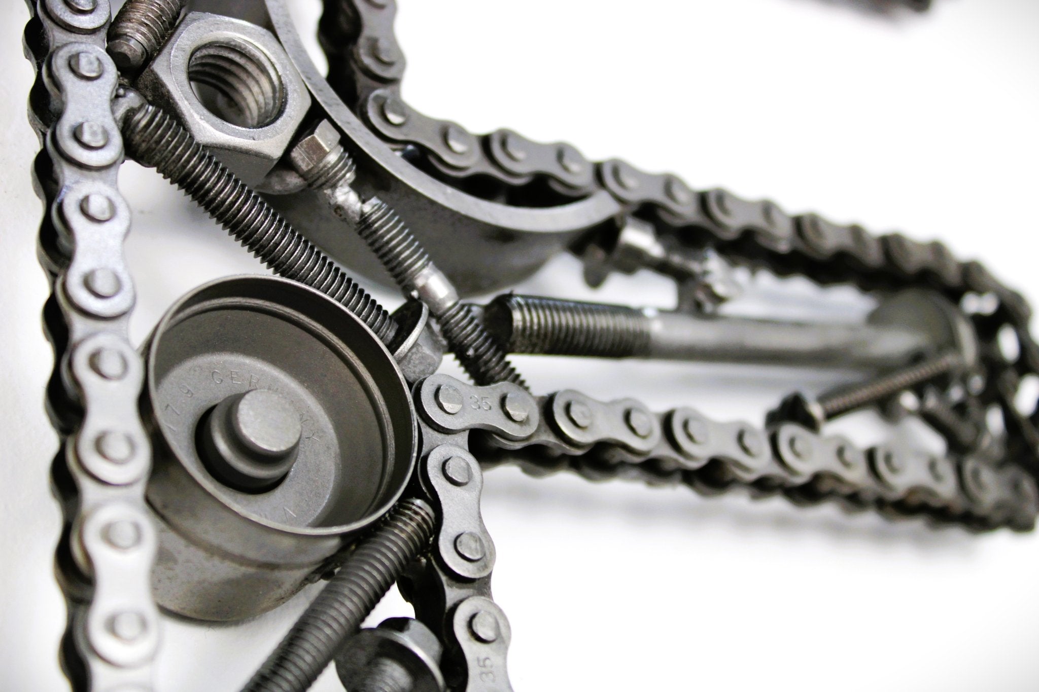 Car Part Letter F - Cool Wall Art for Car Enthusiasts, Handcrafted Last Name Initial - Ben's Auto Decor