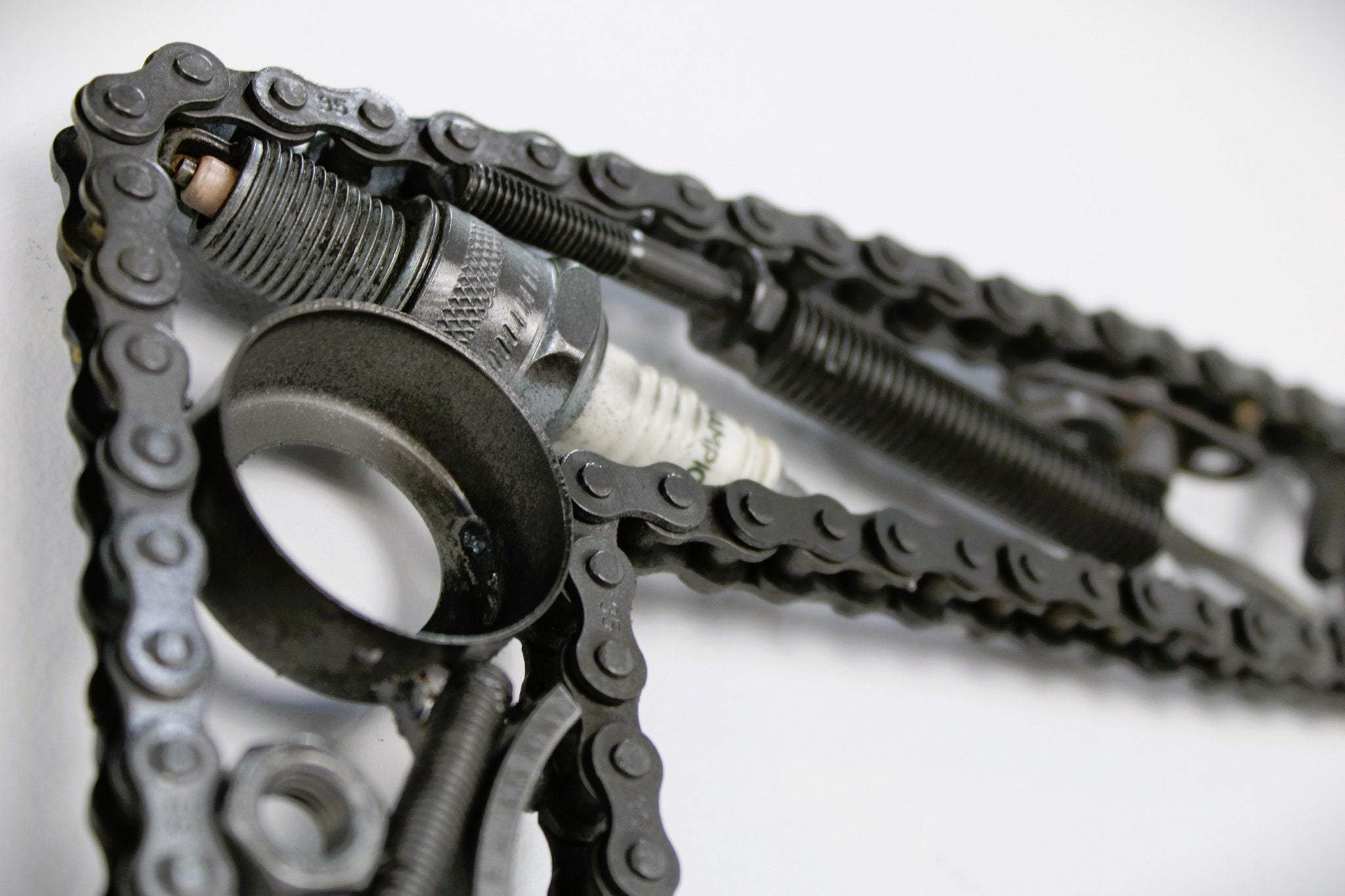 Car Part Letter F - Cool Wall Art for Car Enthusiasts, Handcrafted Last Name Initial - Ben's Auto Decor