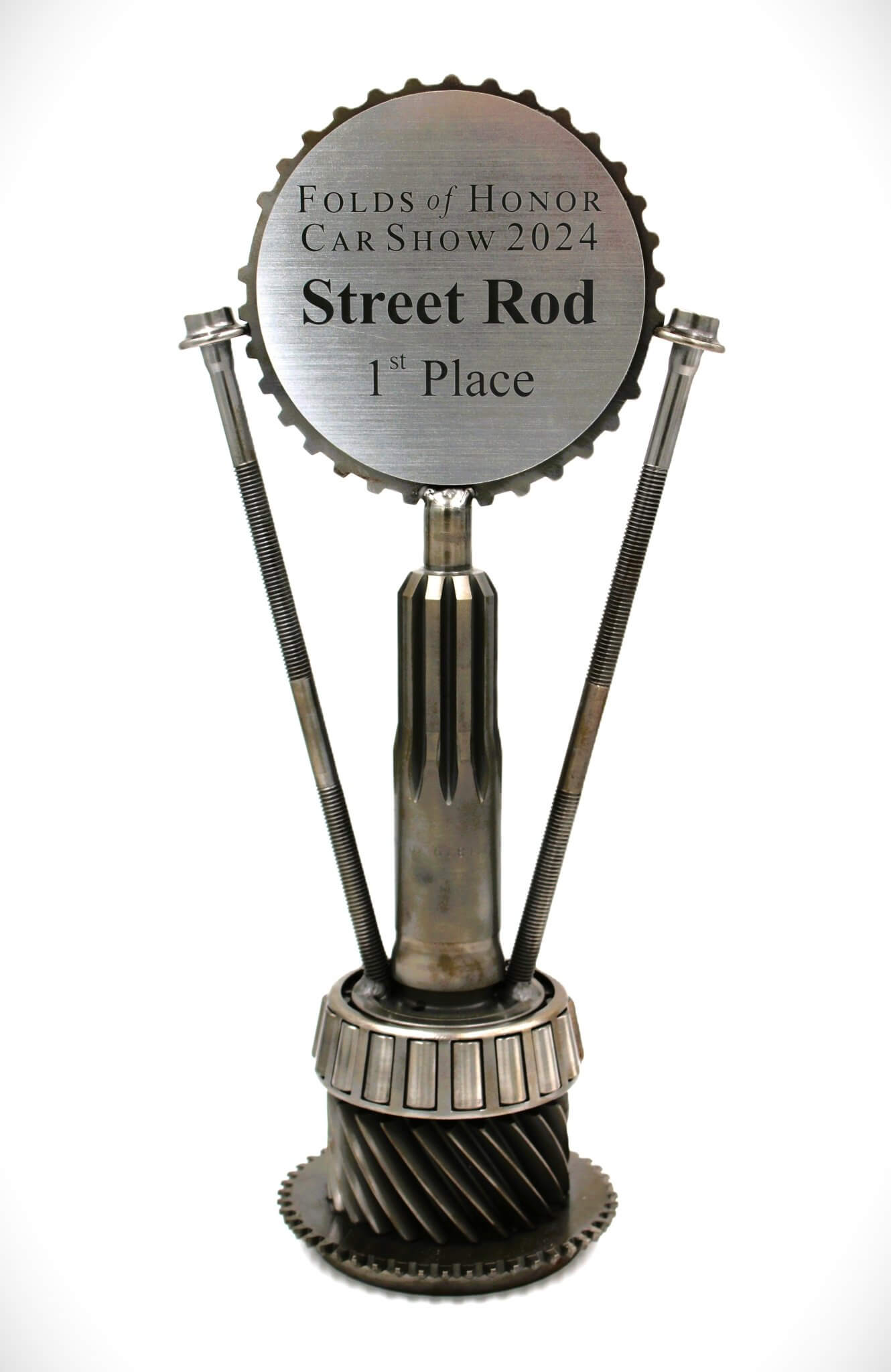 Car Part Trophies - Hand - Welded Awards for Car Shows and Events, Customized Design and Plaque, Steampunk Trophies - Ben's Auto Decor