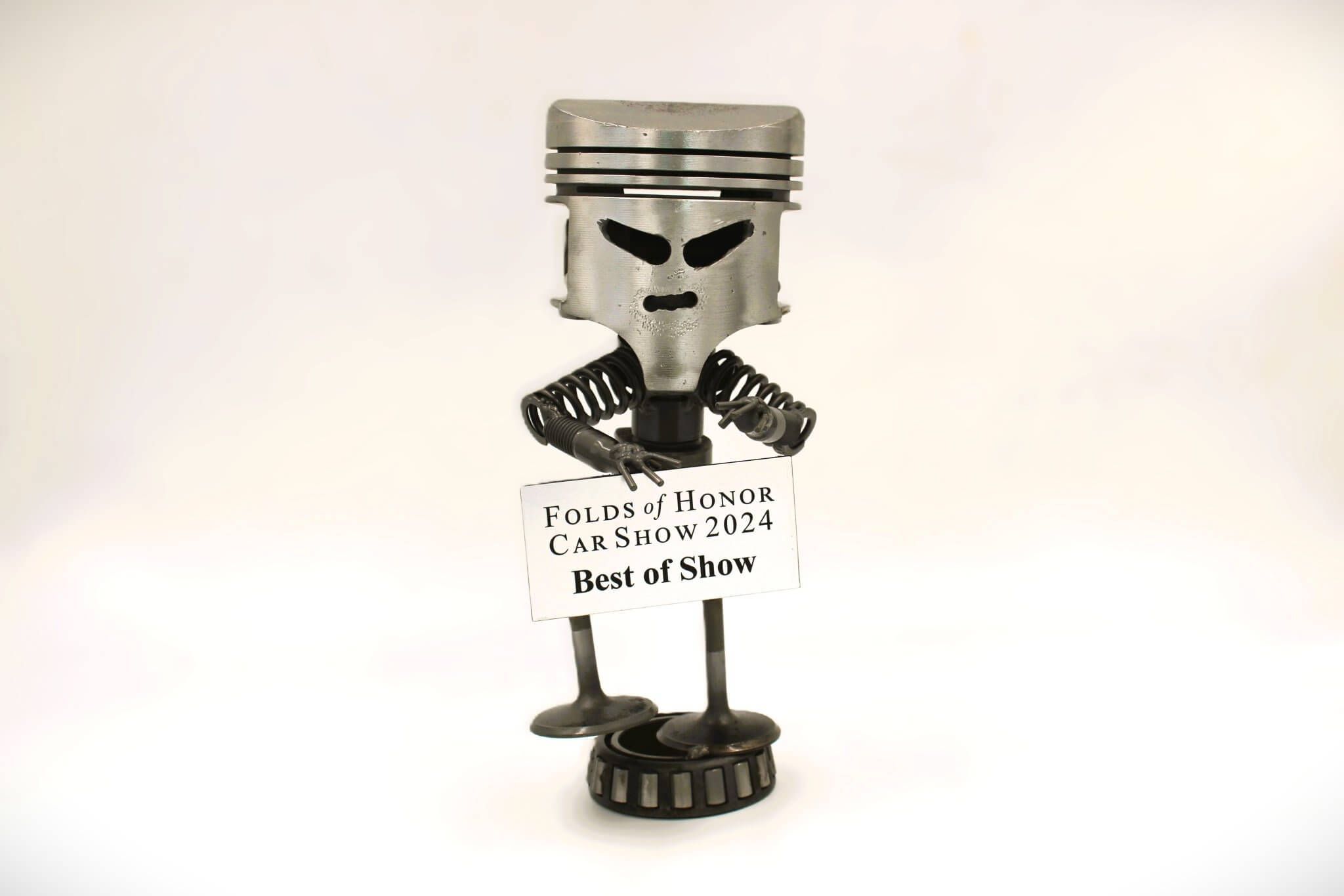 Car Part Trophies - Hand - Welded Awards for Car Shows and Events, Customized Design and Plaque, Steampunk Trophies - Ben's Auto Decor