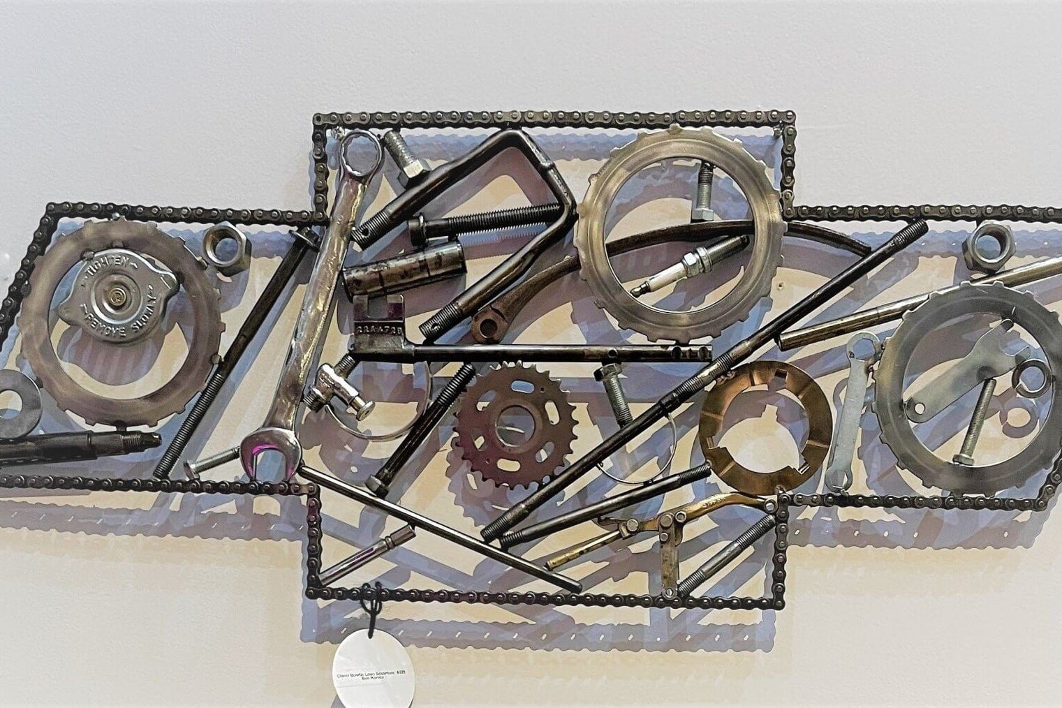 Chevrolet Logo Car Part Art - Automotive Wall Art, Unique Decor for Car Enthusiasts - Ben's Auto Decor