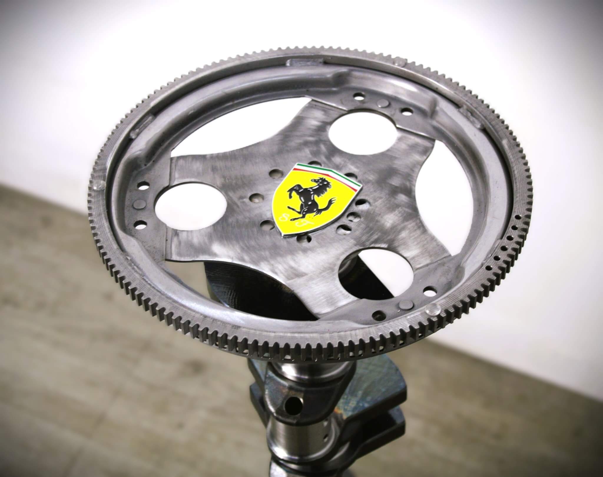 Crankshaft Table - Automotive Decor, Man Cave Furniture, Steampunk Decor, Round Table - Ben's Auto Decor