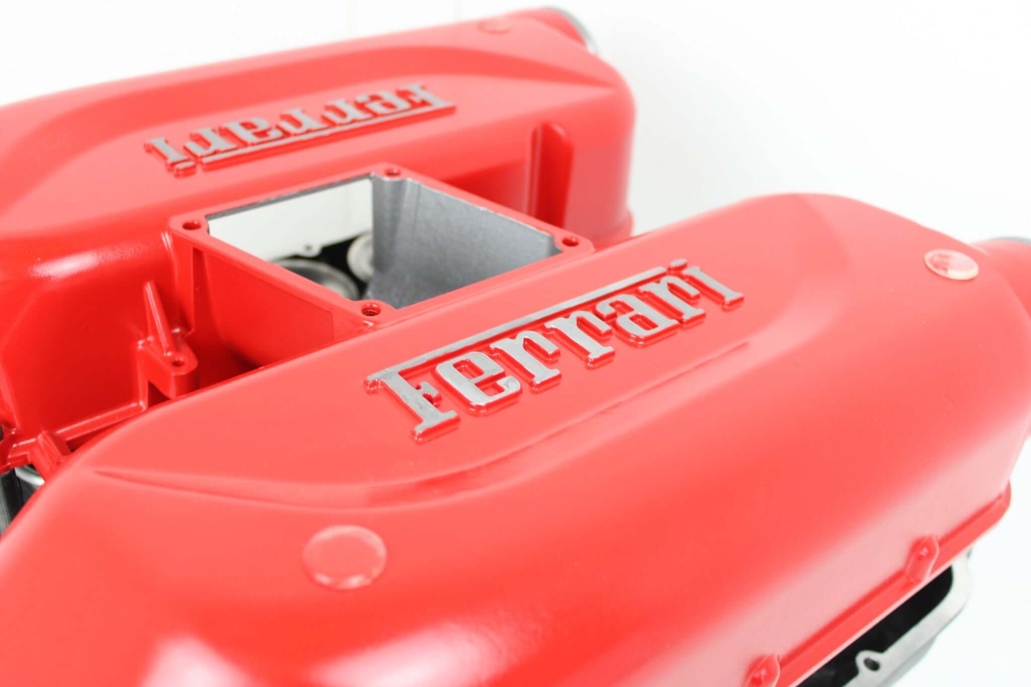 Ferrari Intake Manifold Coffee or End Table - Man Cave Furniture, Unique Automotive Decor - Ben's Auto Decor