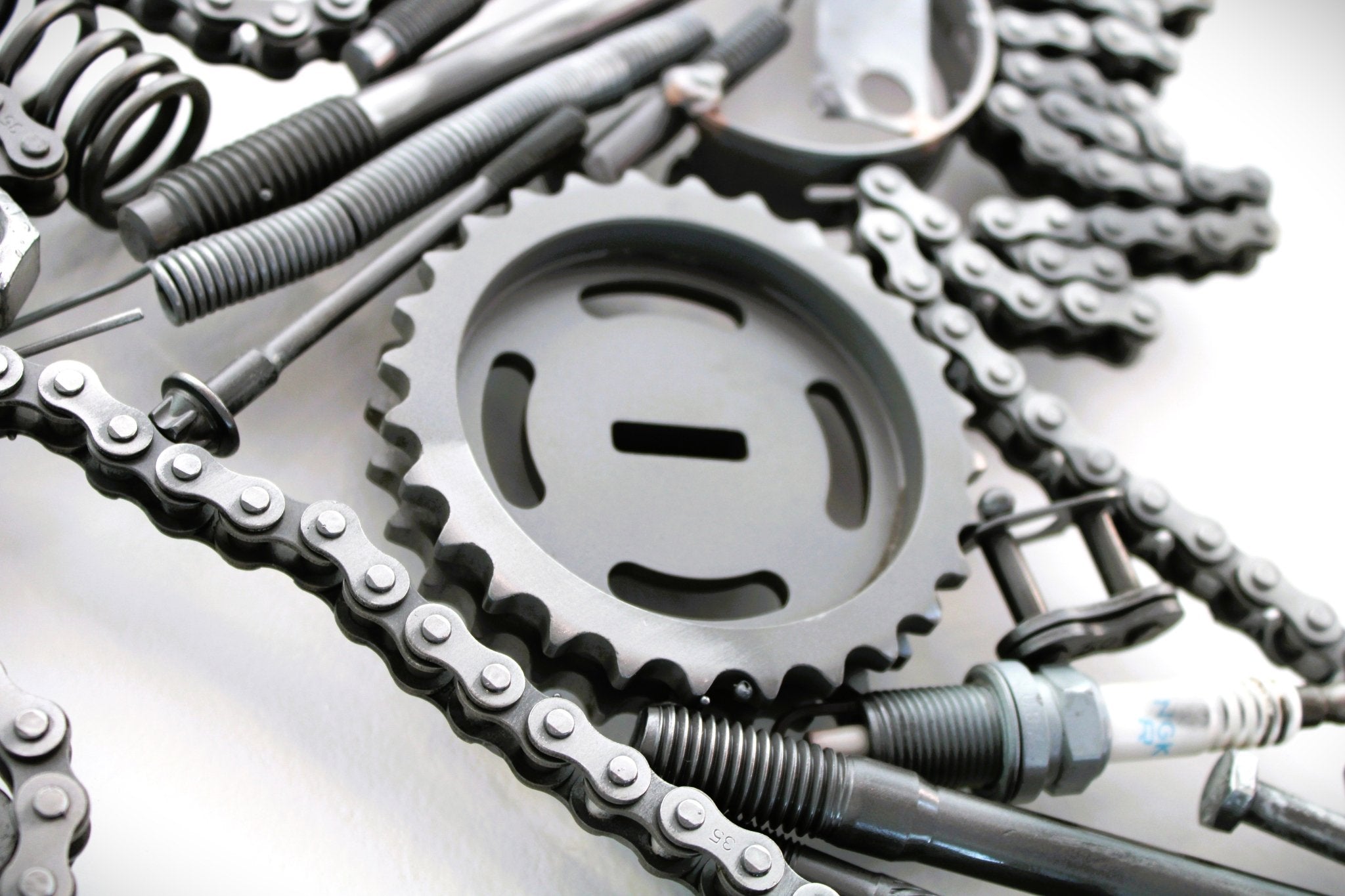 Ferrari Prancing Horse Metal Wall Art - Ferrari Automotive Decor, Unique Steampunk Wall Art - Ben's Auto Decor