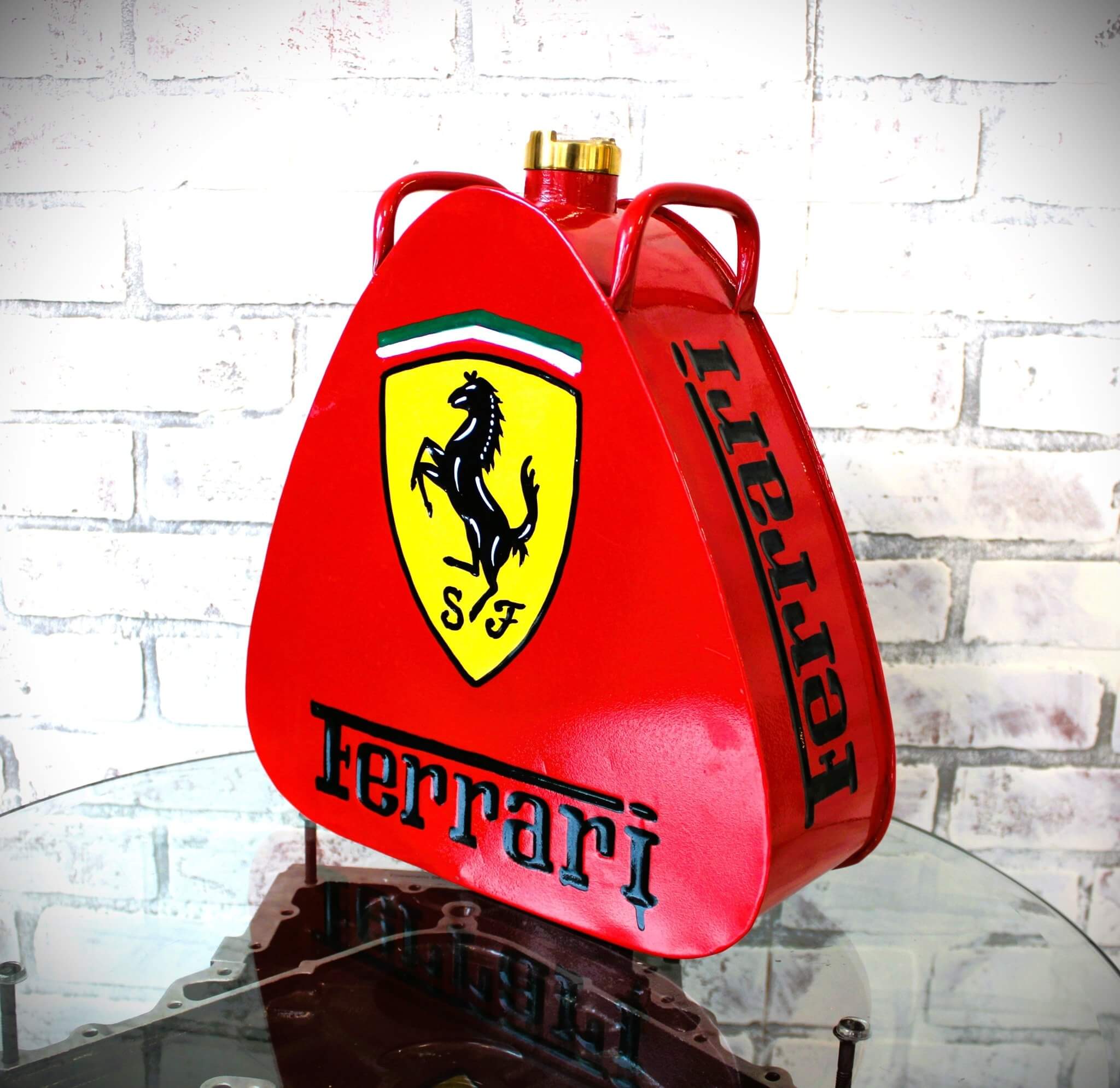 Ferrari Vintage - Style Fuel Gas Can – Hand - Painted & Limited Edition - Ben's Auto Decor