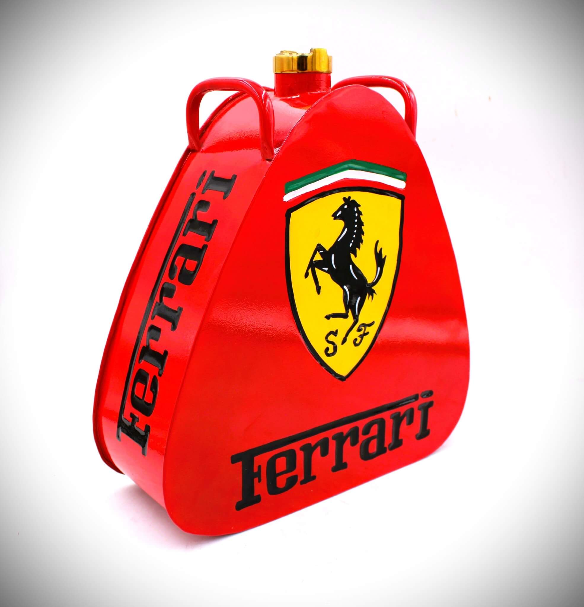 Ferrari Vintage - Style Fuel Gas Can – Hand - Painted & Limited Edition - Ben's Auto Decor