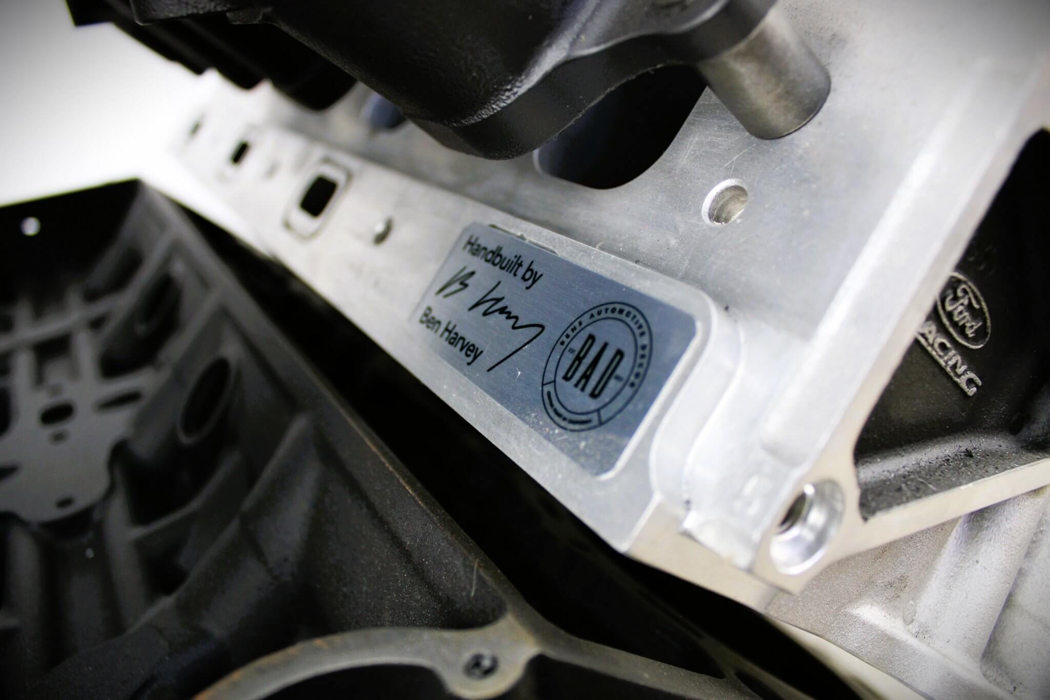 Ford FR9 NASCAR Engine Block Coffee Table - Handcrafted Unique Automotive Decor, Customizable Man Cave Furniture - Ben's Auto Decor