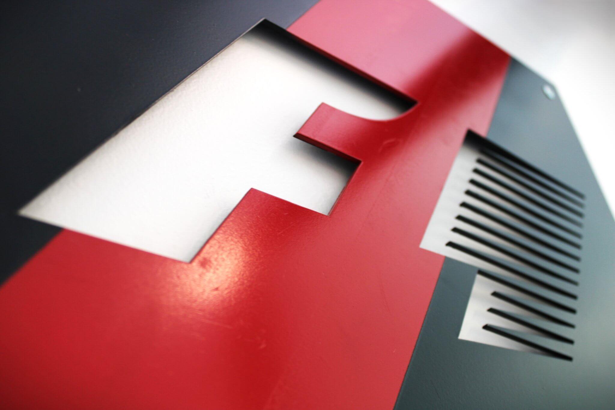 Formula 1 Metal Wall Art Sign - Classic F1 Black and Red, Ready to Hang, Racecar Enthusiast Decor - Ben's Auto Decor