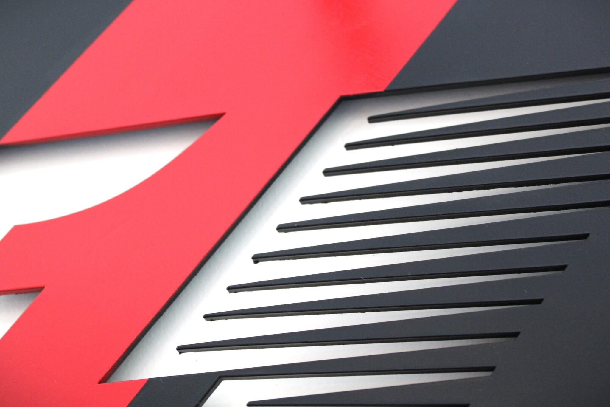 Formula 1 Metal Wall Art Sign - Classic F1 Black and Red, Ready to Hang, Racecar Enthusiast Decor - Ben's Auto Decor