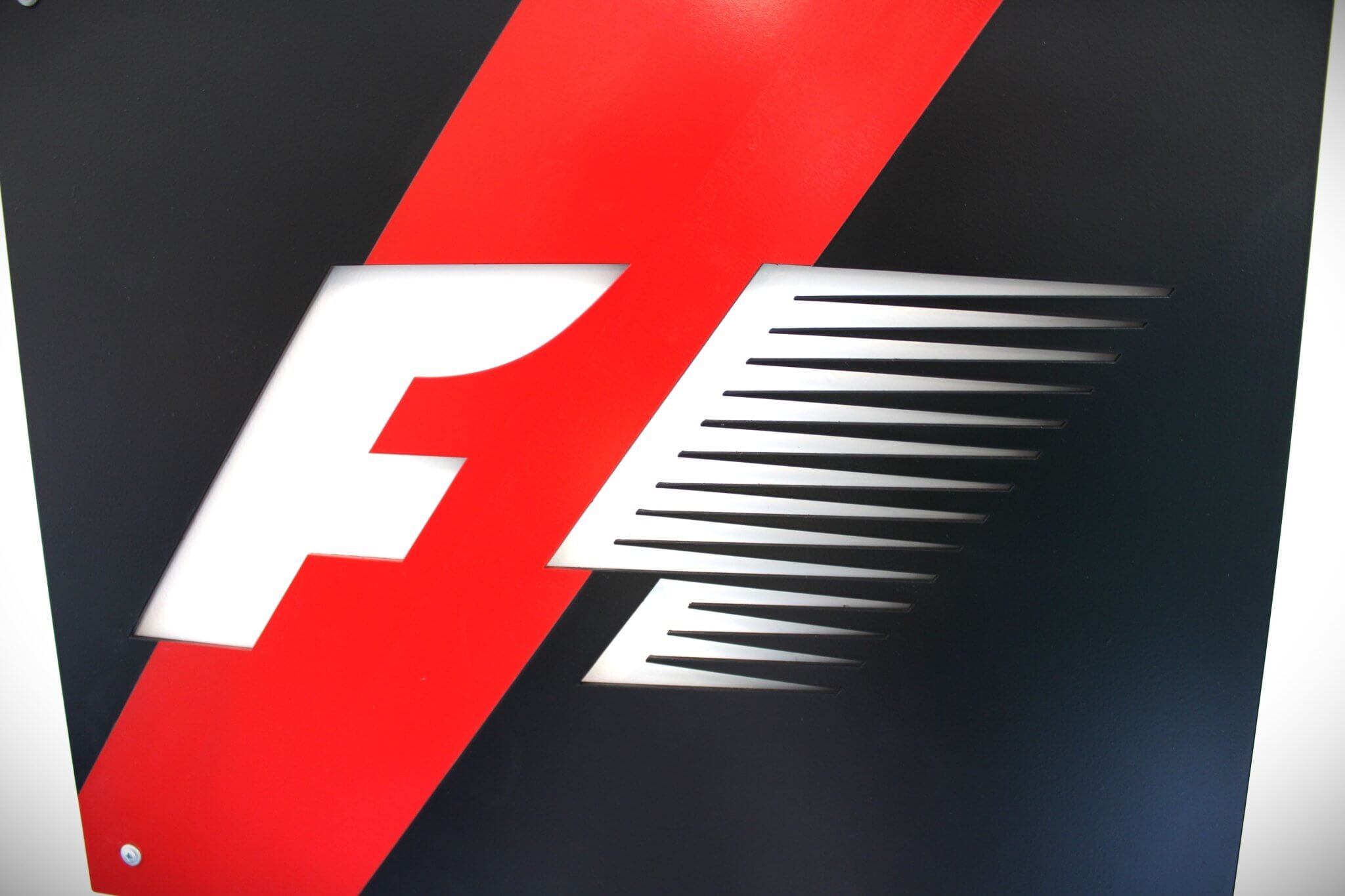 Formula 1 Metal Wall Art Sign - Classic F1 Black and Red, Ready to Hang, Racecar Enthusiast Decor - Ben's Auto Decor