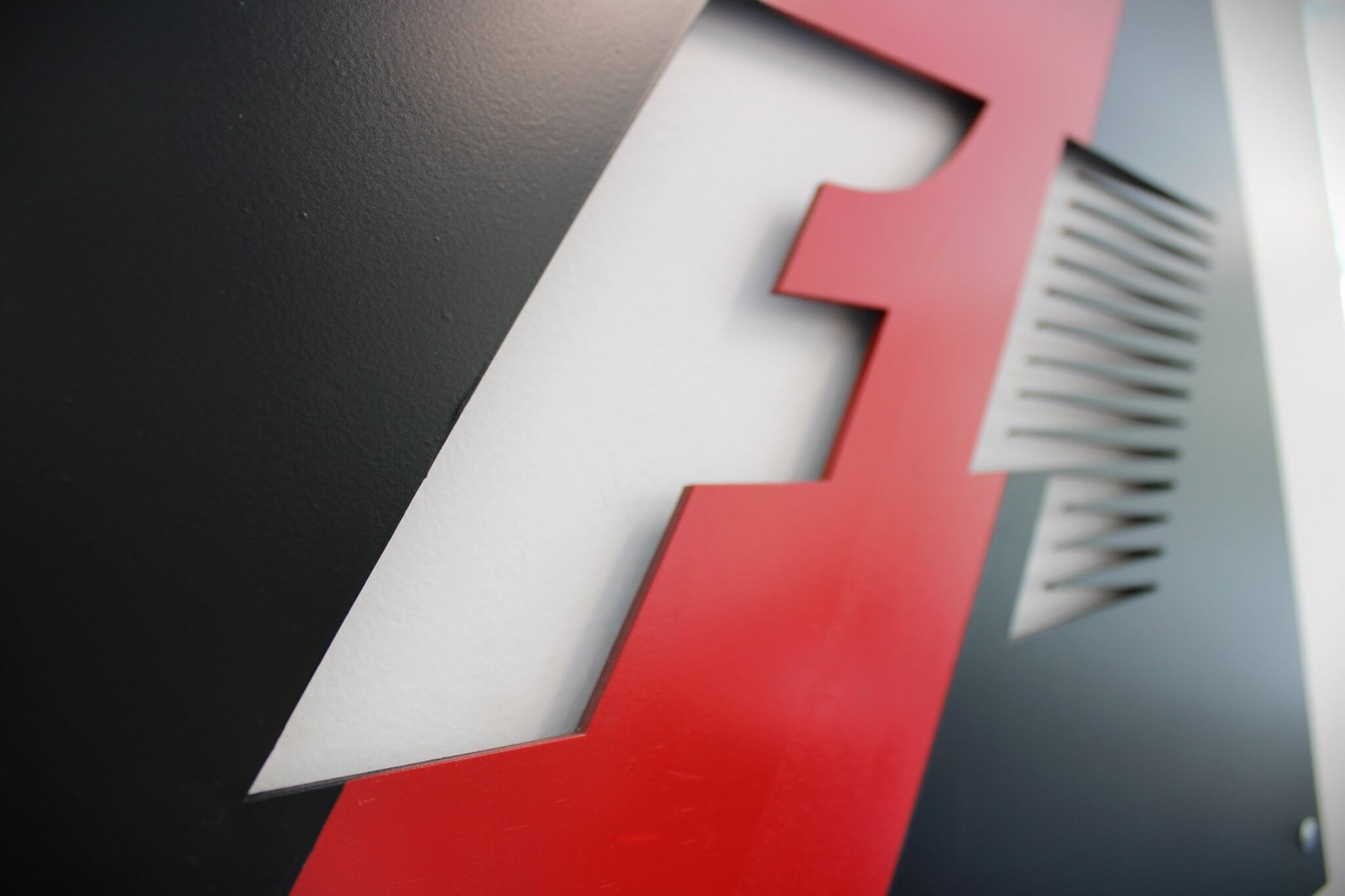 Formula 1 Metal Wall Art Sign - Classic F1 Black and Red, Ready to Hang, Racecar Enthusiast Decor - Ben's Auto Decor