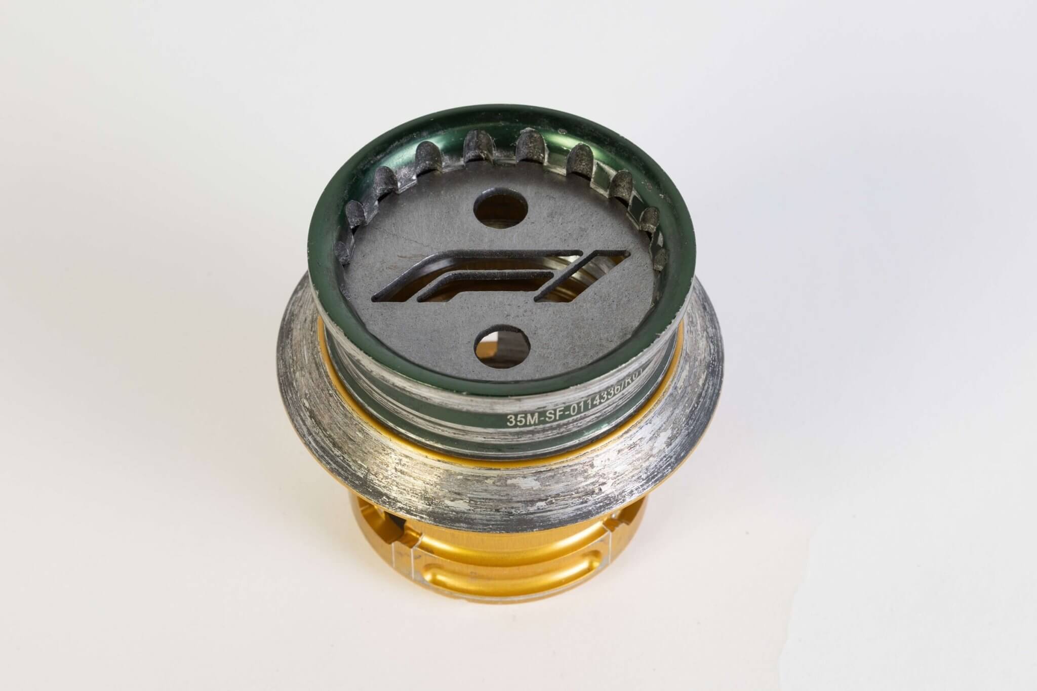 Gold Formula 1 Front Wheel Nut Pen Holder Automotive Art - Ben's Auto Decor