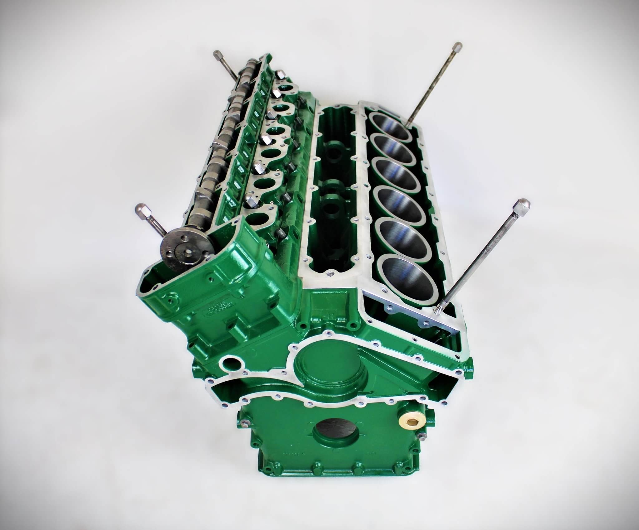 Jaguar V12 Engine Block Coffee Table - British Racing Green Finish, Man Cave Furniture - Ben's Auto Decor