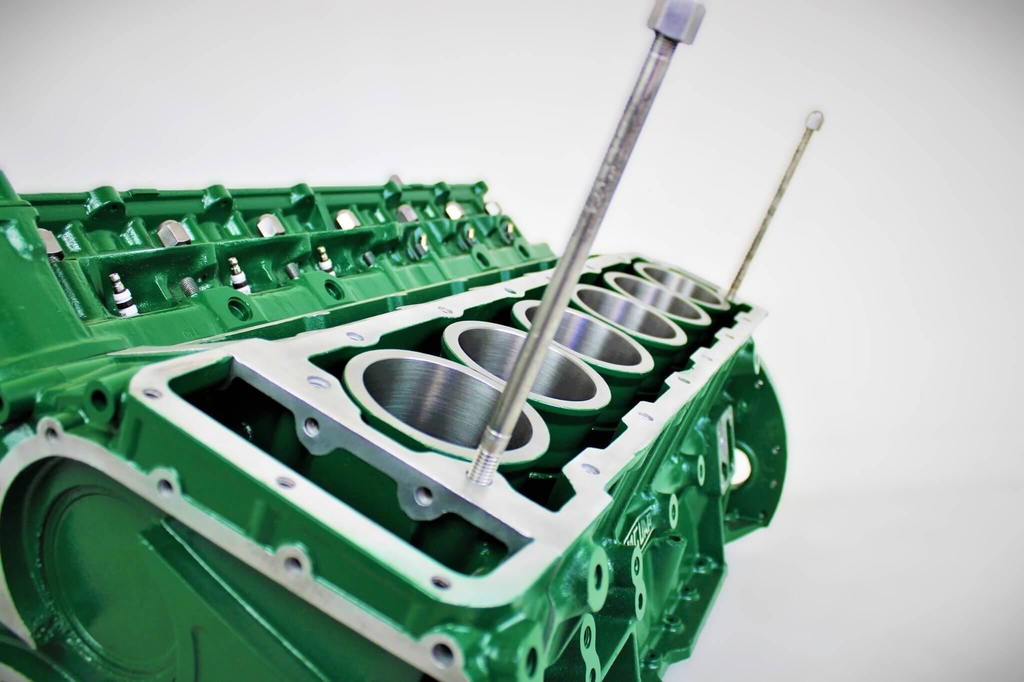 Jaguar V12 Engine Block Coffee Table - British Racing Green Finish, Man Cave Furniture - Ben's Auto Decor