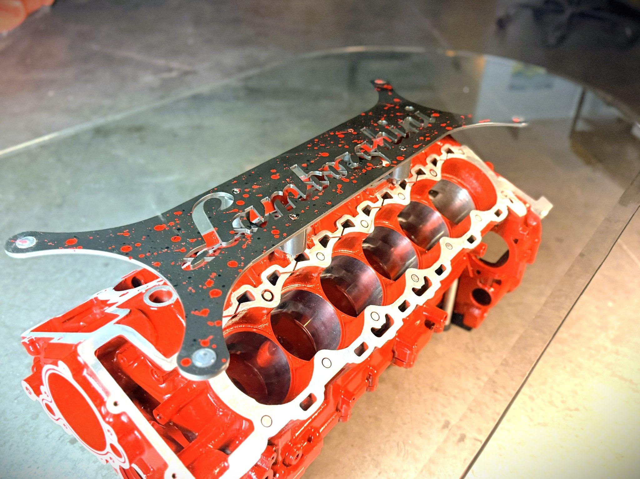 Lamborghini Aventador V12 Engine Table - Ben's Auto Decor