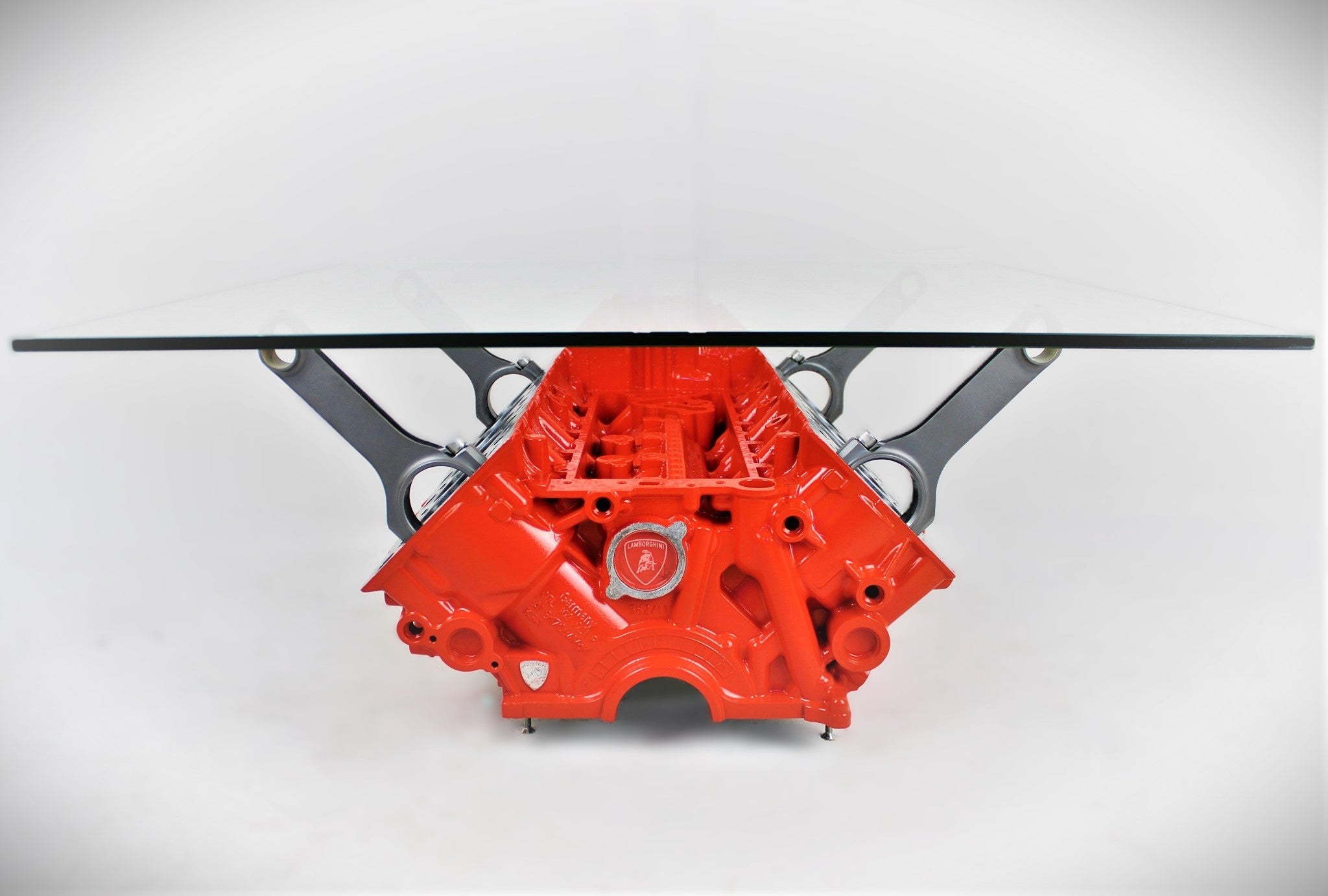Lamborghini Gallardo V10 Engine Block Coffee Table - Unique Man Cave Furniture, Lamborghini Decor - Ben's Auto Decor
