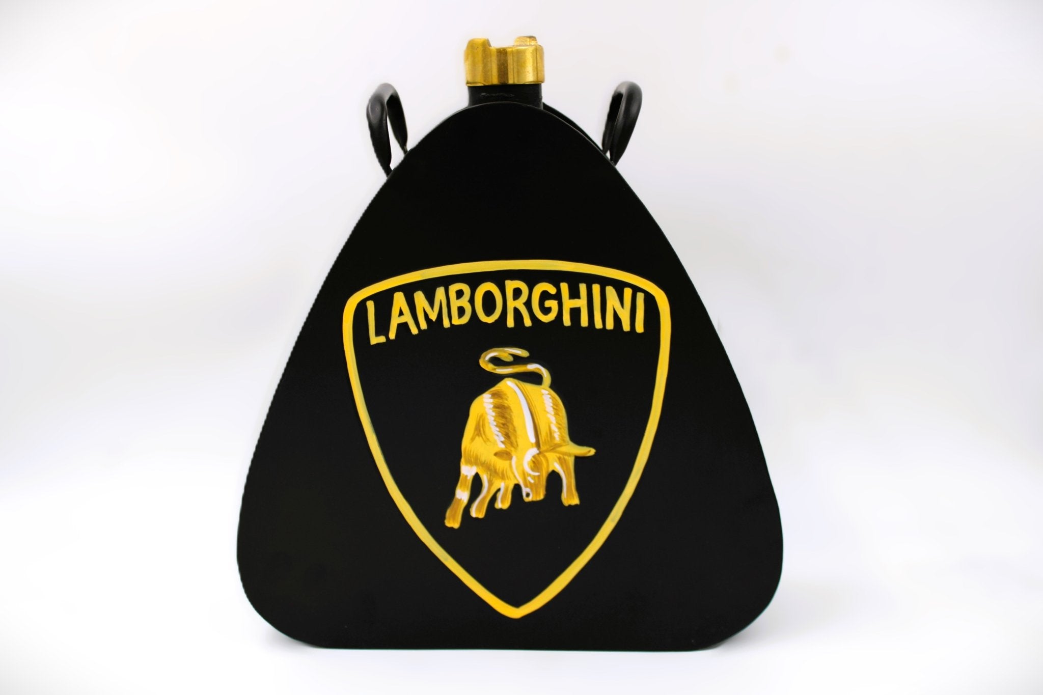 Lamborghini Vintage Gas Can - Gift for Car Lovers, Lamborghini Logo Art, Unique Decor - Ben's Auto Decor