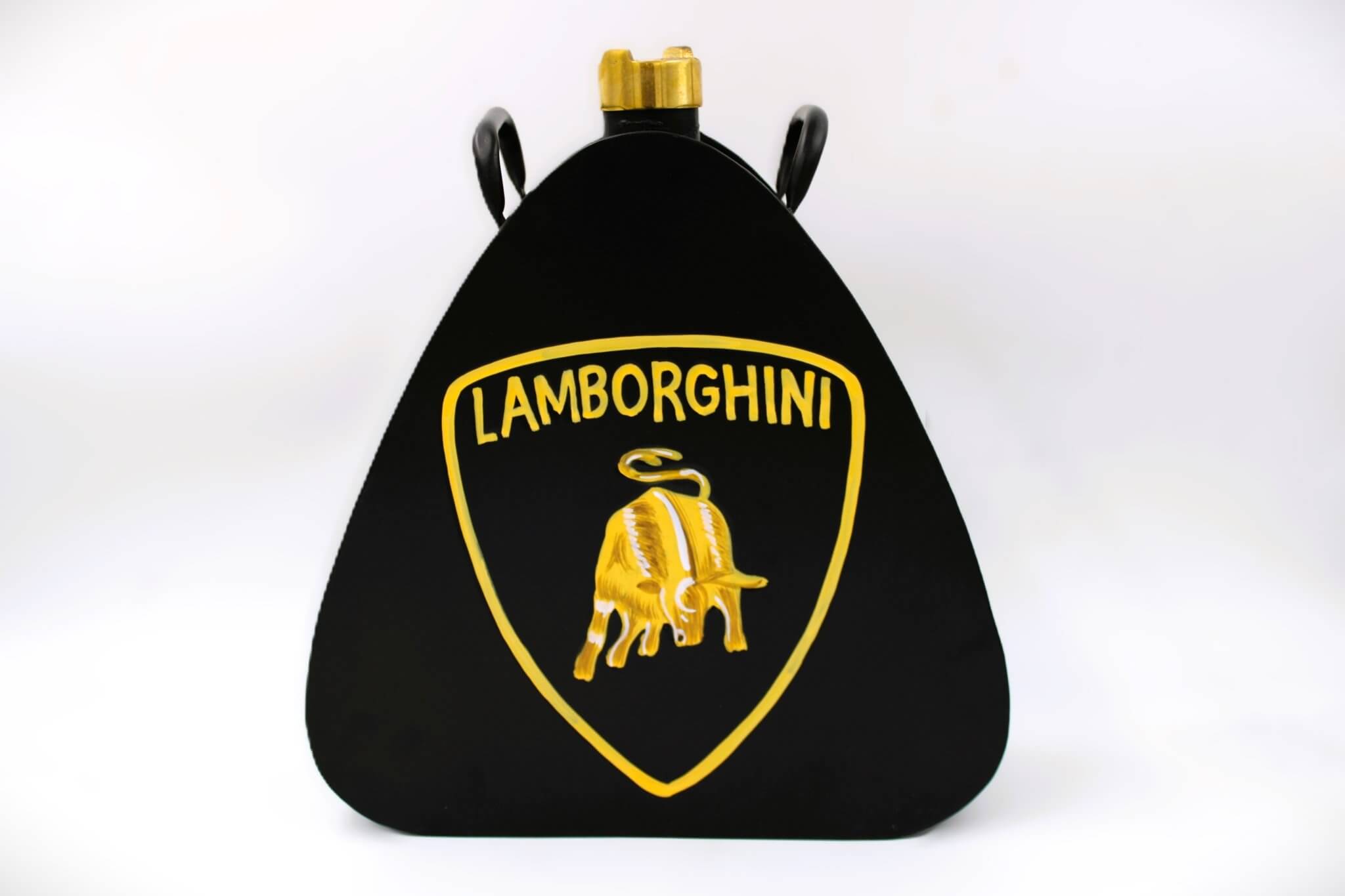 Lamborghini Vintage Gas Can - Gift for Car Lovers, Lamborghini Logo Art, Unique Decor - Ben's Auto Decor