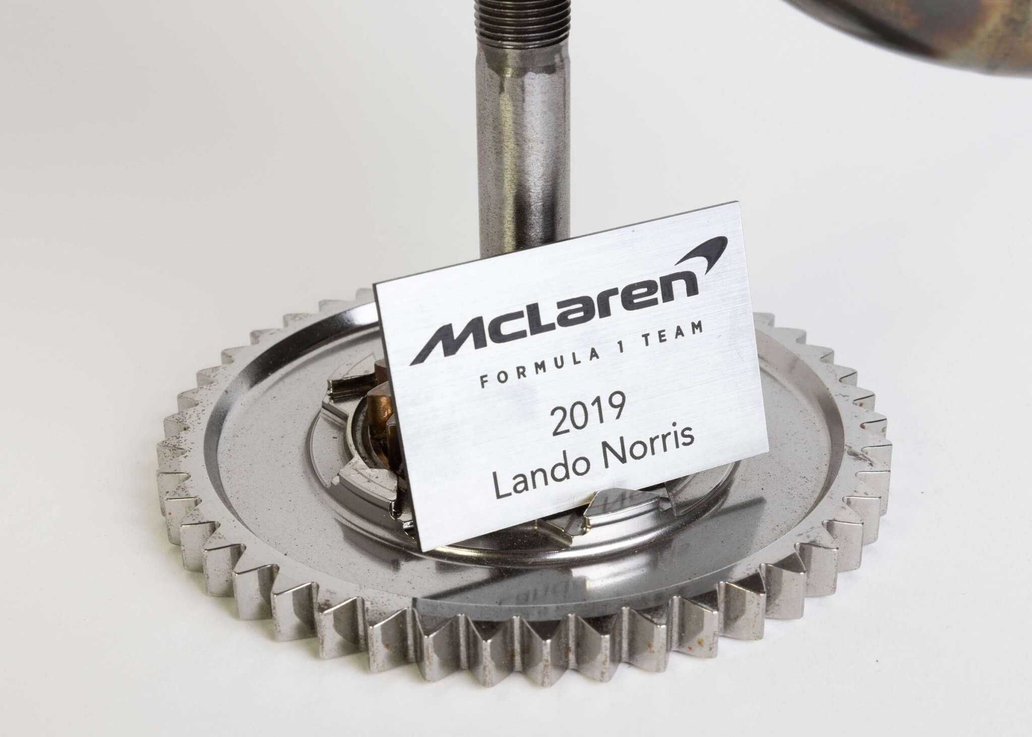 McLaren F1 Sculpture from Genuine Exhaust Manifold - Lando Norris 2019 V6 Patina Car Parts - Ben's Auto Decor