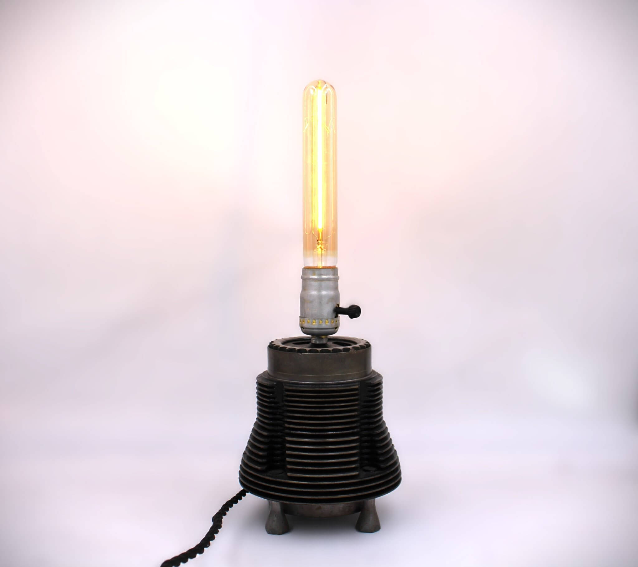 Porsche 911 Cylinder Lamp - Air - Cooled Cylinder Automotive Decor, Steampunk Lamp, Unique Porche Gift - Ben's Auto Decor