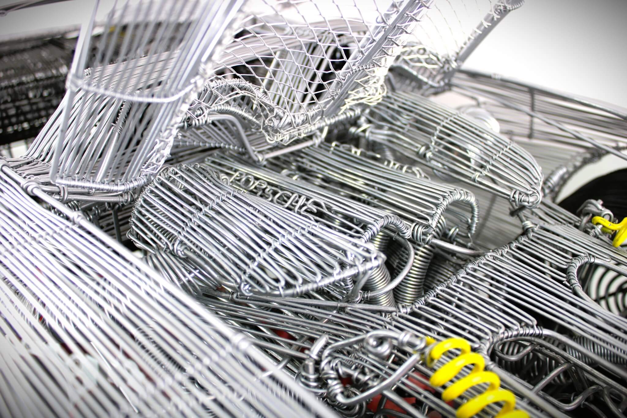 Porsche Carrera GT Wire Car Model - Handcrafted Car Enthusiast Decor, One - Of - A - Kind Masterpiece, Showroom Collectible, Limited Edition - Ben's Auto Decor