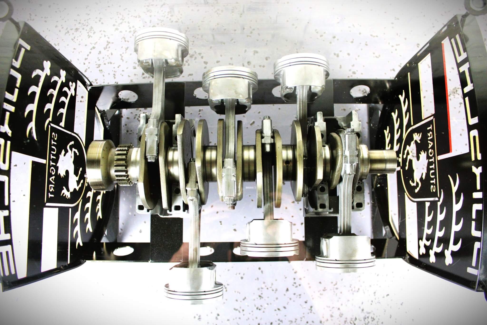Porsche Flat - 6 Crankshaft Engine Coffee Table - Automotive Decor, Unique Man Cave Furniture - Ben's Auto Decor