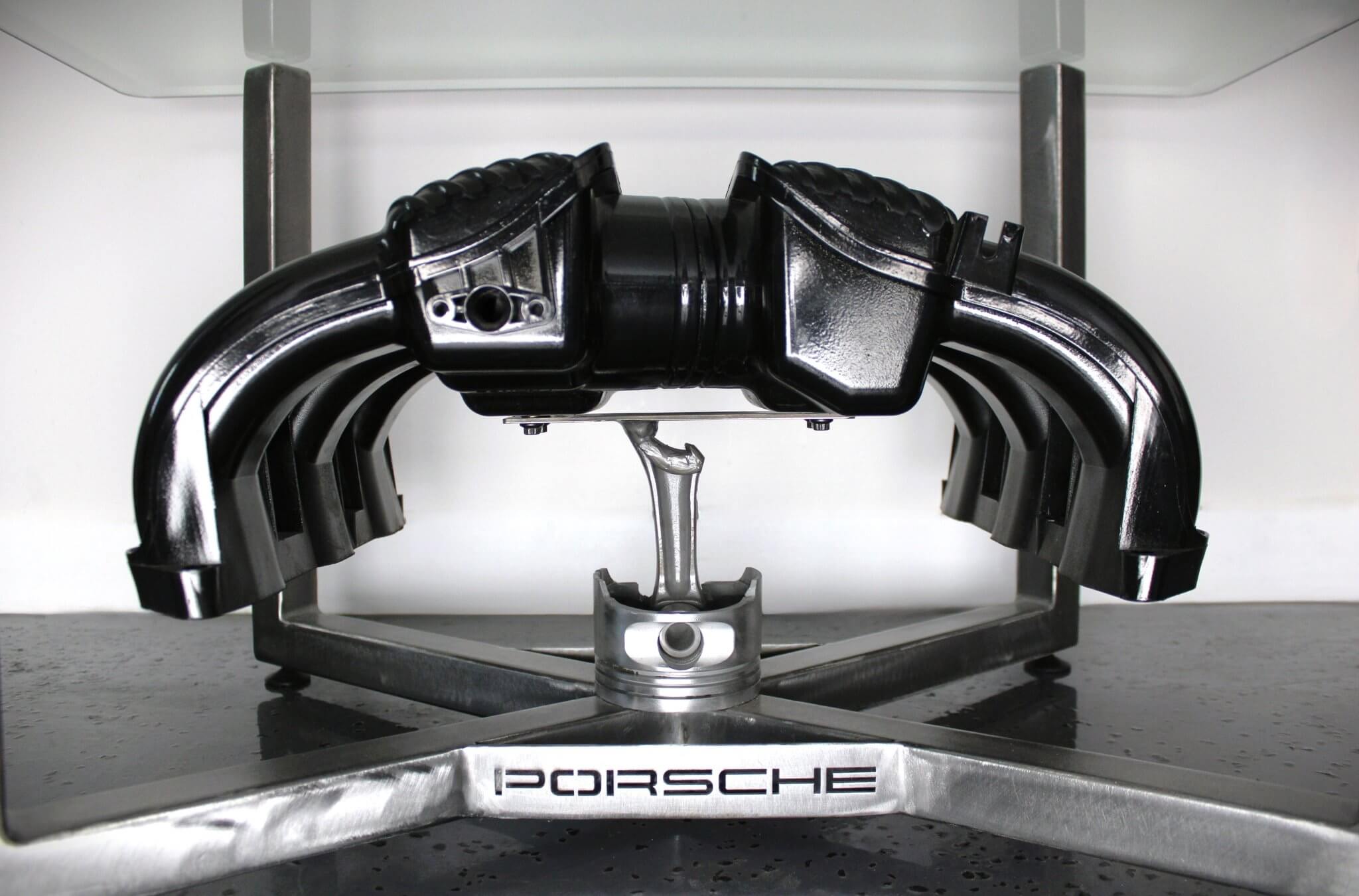 Porsche Intake Manifold Coffee Table - Unique Coffee Table, Automotive Decor, Modern Coffee Table - Ben's Auto Decor