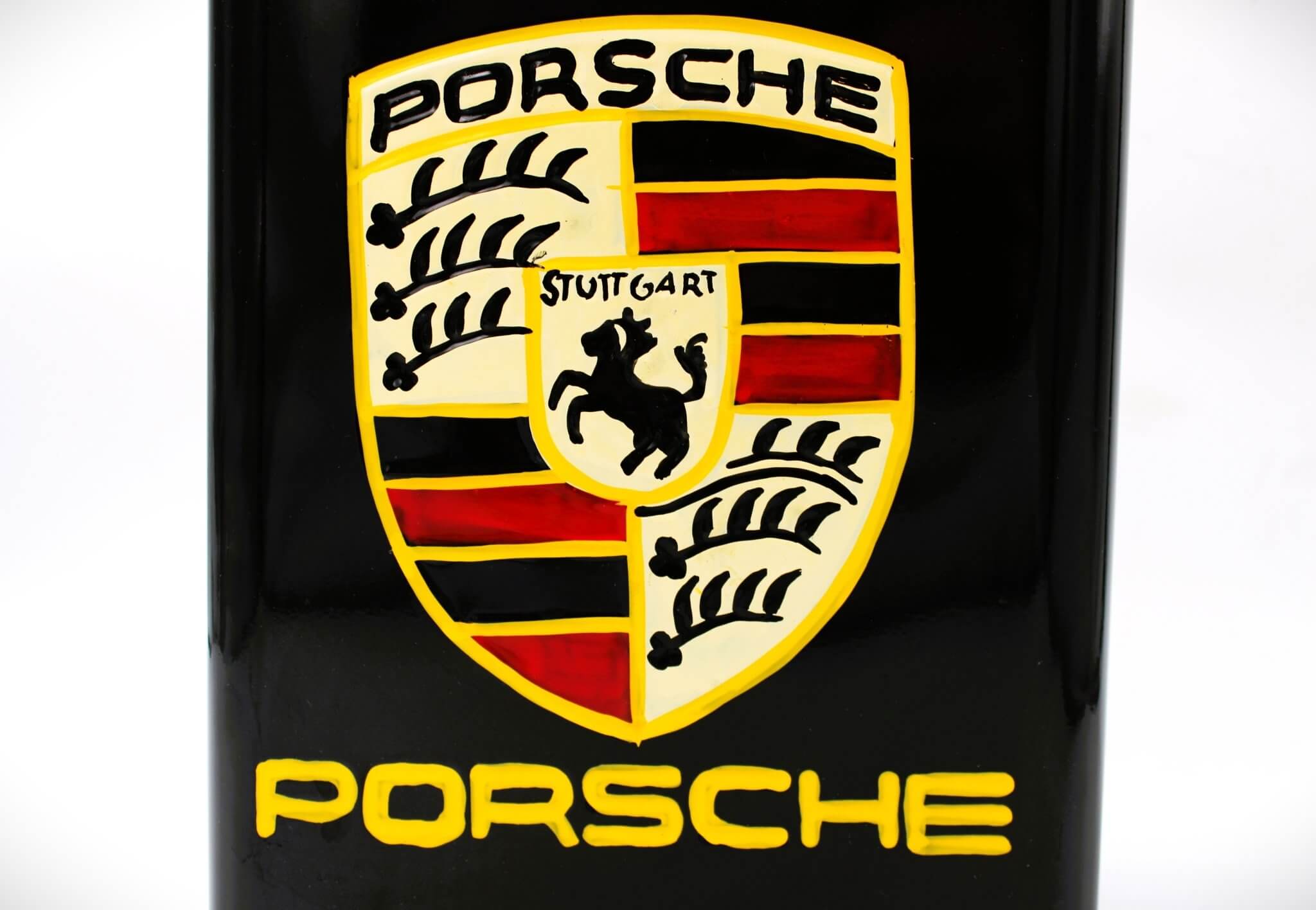 Porsche Vintage Gas Can - Luxury Car Fan Gift, Porsche Logo Art, Cool Home Decor - Ben's Auto Decor