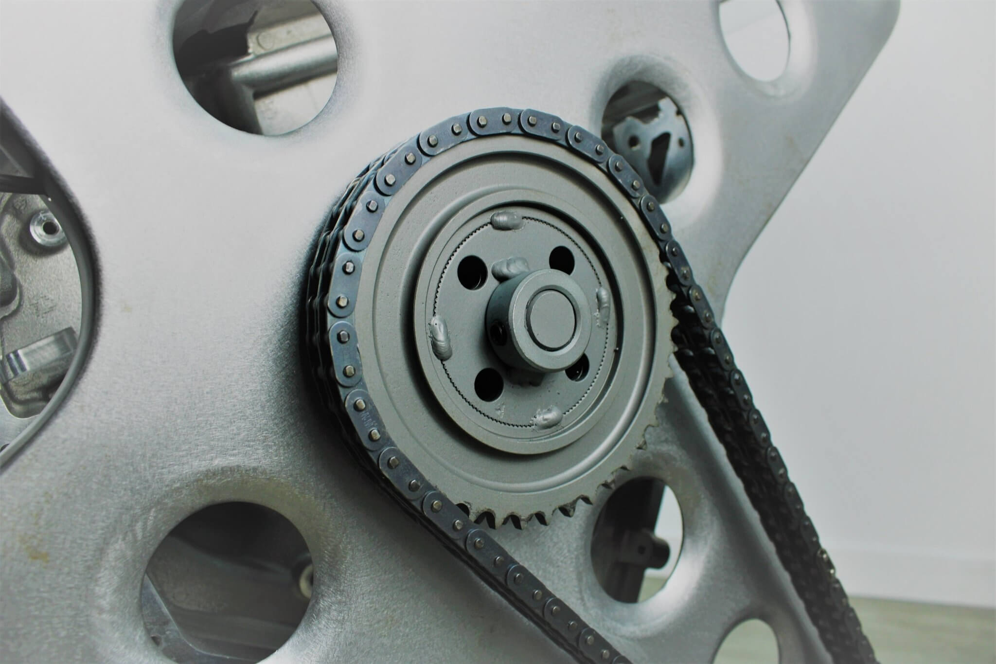 Rotating Engine Block Coffee Table - X Frame Customizable Man Cave Furniture - Ben's Auto Decor