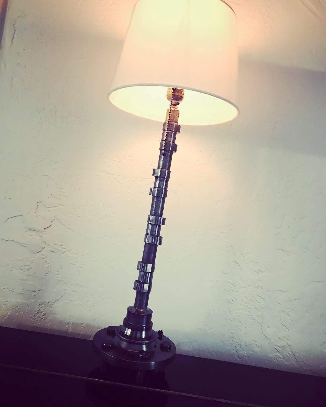Camshaft Lamp - For Gearheads, Man Caves, and Bachelor Pads, Steampunk Lamp - Ben's Auto Decor
