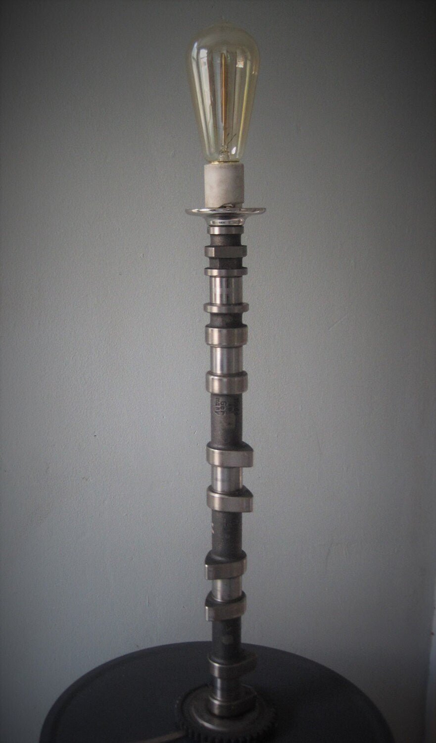 Camshaft Lamp - For Gearheads, Man Caves, and Bachelor Pads, Steampunk Lamp - Ben's Auto Decor
