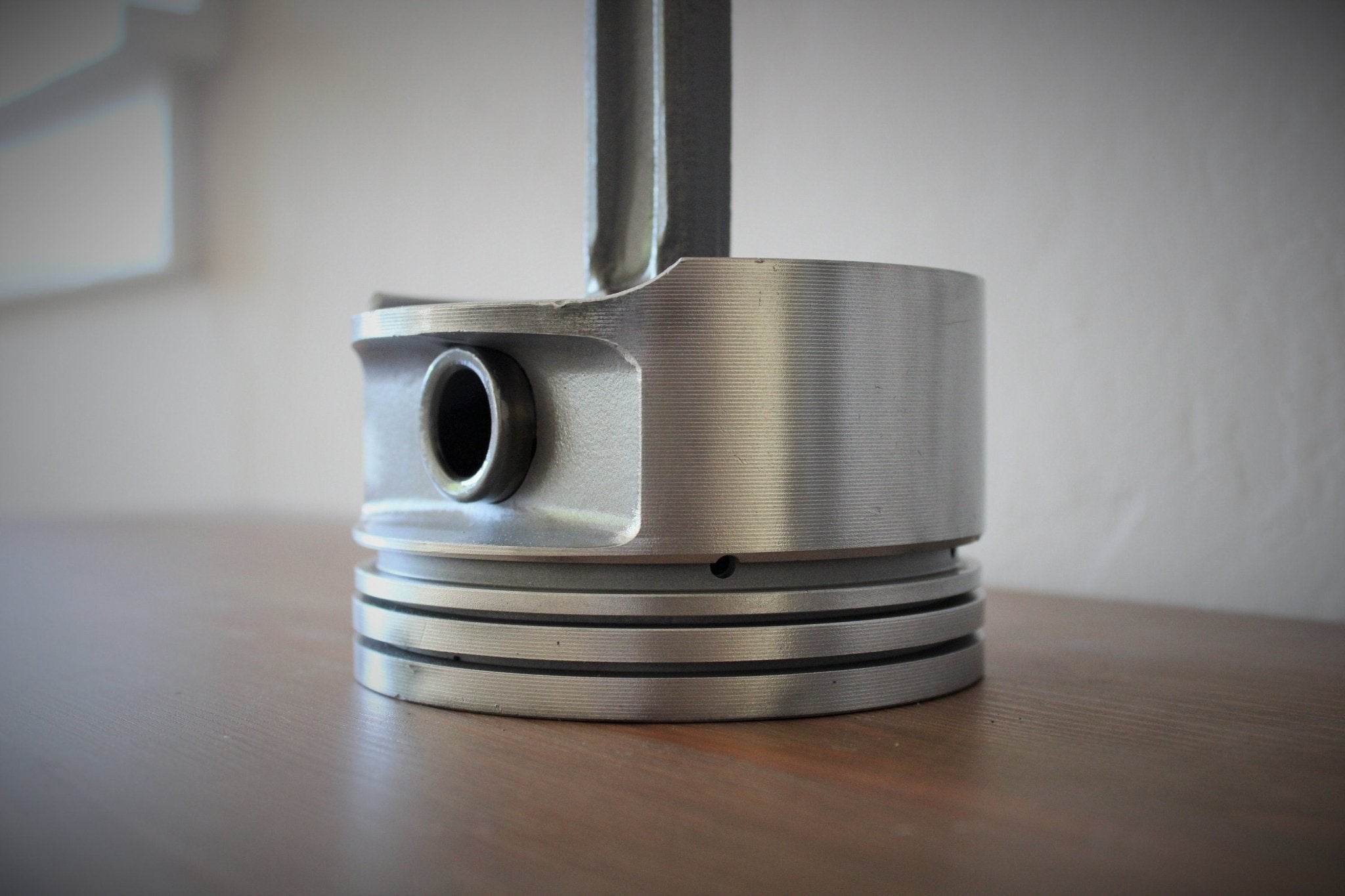 Chevy Piston Clock - Handmade Desk Clock For Chevrolet Fan, Steampunk Clock - Ben's Auto Decor