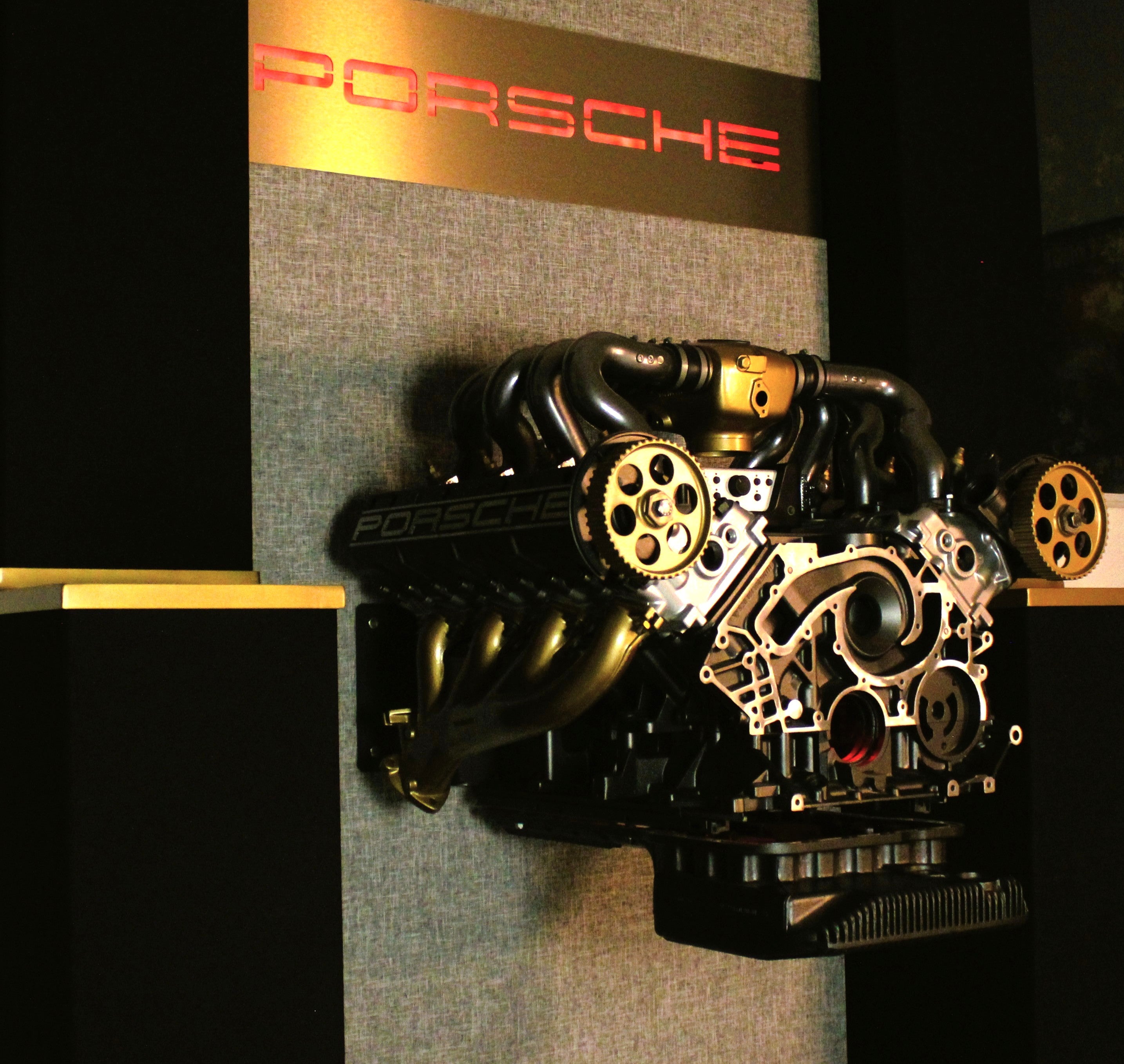 Porsche Wall of Sound automotive art and speaker system