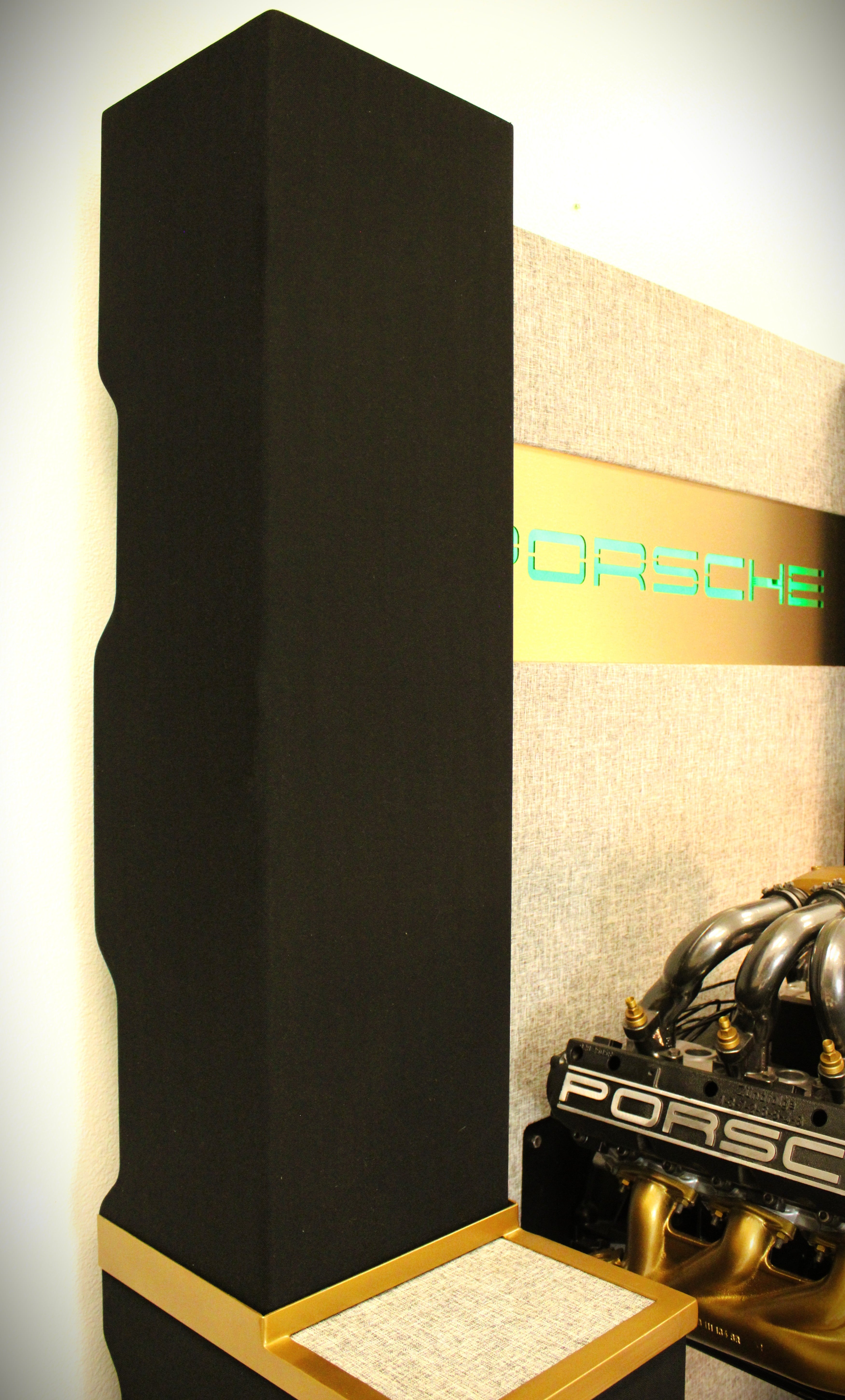 Neodymium ribbon tweeter in custom Wall of Sound speaker