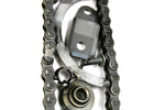 Load image into Gallery viewer, Close-up view of a letter U made out of real car parts, outlined with a timing chain.

