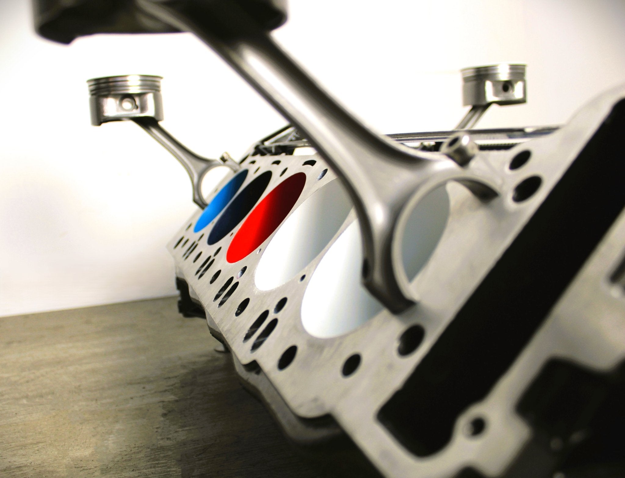 BMW M Series V10 Engine Block Coffee Table - BMW M - Power Color Scheme, Man Cave Furniture - Ben's Auto Decor