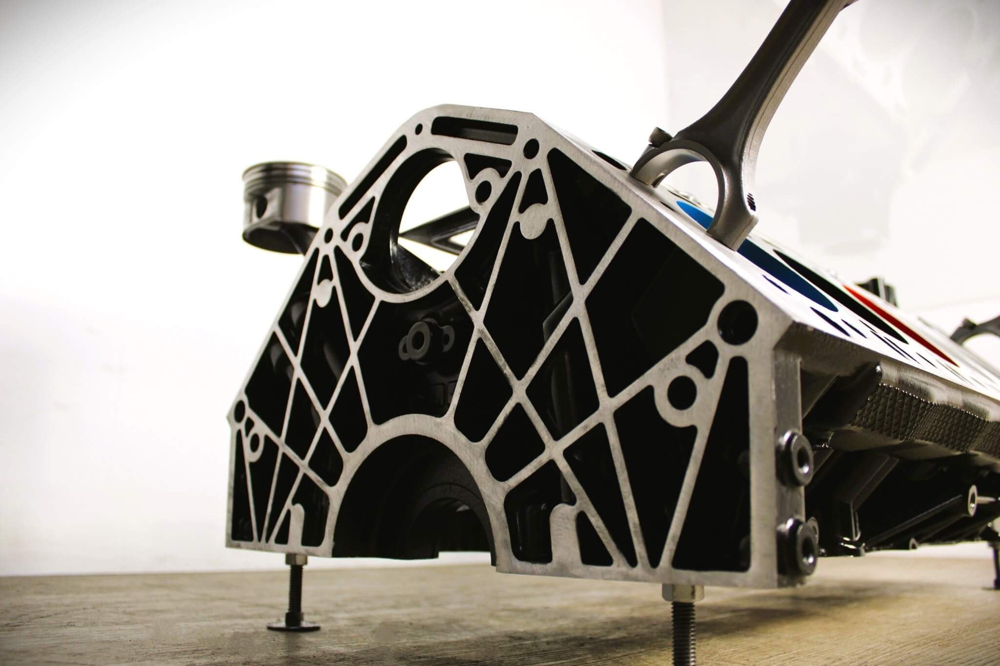 BMW M Series V10 Engine Block Coffee Table - BMW M - Power Color Scheme, Man Cave Furniture - Ben's Auto Decor