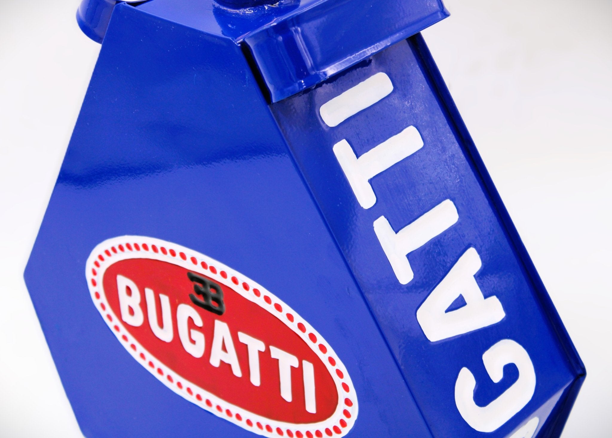 Bugatti Vintage Gas Can - Unique Man Cave Decor, Handmade Automotive Decor for Car Enthusiasts - Ben's Auto Decor