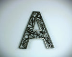 Load image into Gallery viewer, Car Part Letter A - Handmade Gift for Men, Repurposed Decor, Car Themed Sculpture - Ben&#39;s Auto Decor
