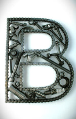 Load image into Gallery viewer, Car Part Letter B - Custom Handcrafted Letter Sign, Unique Automotive Decor, Car Enthusiast Gift - Ben&#39;s Auto Decor
