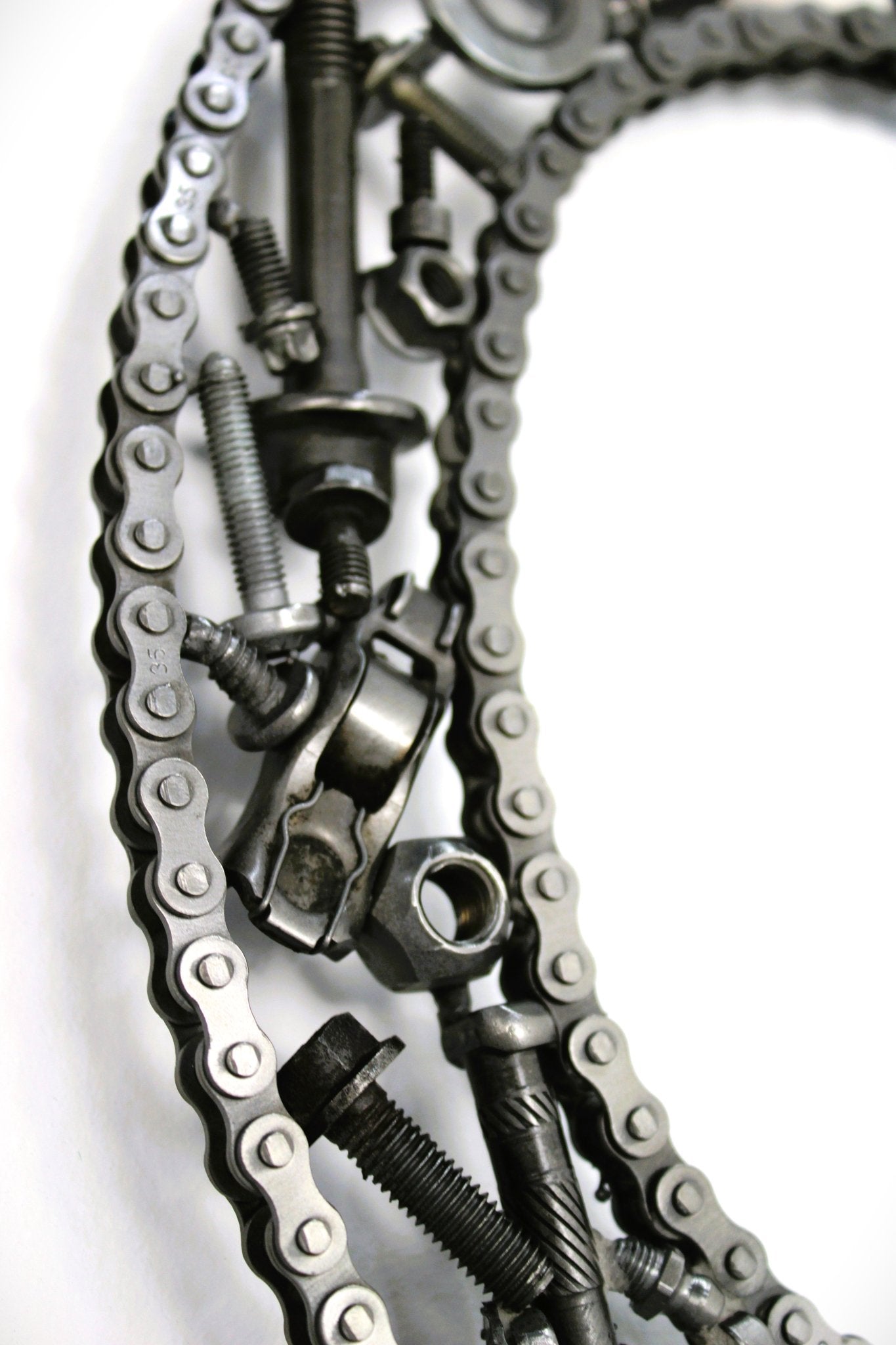 Car Part Letter C - Metal Automotive Wall Art, Unique Shelf Decor - Ben's Auto Decor