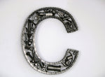Load image into Gallery viewer, Car Part Letter C - Metal Automotive Wall Art, Unique Shelf Decor - Ben&#39;s Auto Decor

