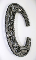 Load image into Gallery viewer, Car Part Letter C - Metal Automotive Wall Art, Unique Shelf Decor - Ben&#39;s Auto Decor
