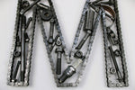 Load image into Gallery viewer, Car Part Letter M - Wall Sculpture Art, Automotive Decor, Custom Metal Sign - Ben&#39;s Auto Decor
