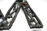 Load image into Gallery viewer, Car Part Letter M - Wall Sculpture Art, Automotive Decor, Custom Metal Sign - Ben&#39;s Auto Decor
