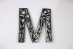 Load image into Gallery viewer, Car Part Letter M - Wall Sculpture Art, Automotive Decor, Custom Metal Sign - Ben&#39;s Auto Decor
