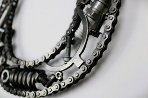 Car Part Letter O - Handmade Home Decor, Unique Desk Sculpture, Car Lover Gift - Ben's Auto Decor